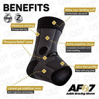 OS1st AF7 Ankle Bracing Sleeve Helps stabilize weak Ankles, Assist with Inversion sprains, Relieve Achilles tendonitis