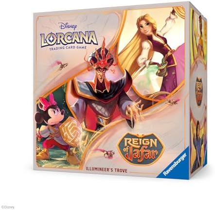Ravensburger Disney Lorcana TCG: Reign of Jafar Illumineer's Trove for Ages 8 and Up | Secure Card Storage | Includes Booster Packs & Comprehensive Guide | Original Disney Artwork