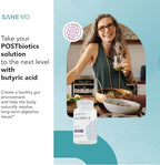 SANE MD - Viscera 3 Postbiotics with Tributyrin - Sodium Butyrate Supplement for Gas and Bloating Relief - Gut Health - IBS & Leaky Gut Butyric Acid Supplement - NSF Certified - 30 Capsules