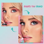 Lash Extension Kit Eyelash Clusters Individual Lashes Extensions Kits With Cluster Lashes Wispy,Lash Bond And Seal,Eyelashes Remover And Applicator at Home(Feather2,D-Mix8-16mm kit)