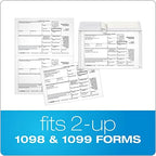 Adams 2 Up 1099 Envelopes, Security Tinted, Peel and Seal Self Seal, White, 5-5/8 x 9 Inches, 24 Per Pack (TXA2222PS-2)