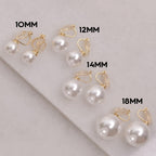 Big Faux Pearl Clip On Earrings for Women - Extra Large Statement Clip Ons