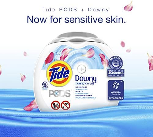 Tide Pods +downy Free, Liquid Laundry Detergent Pacs, 73 Count