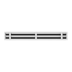 BUILDMART - 30x4 White Modern AC Vent Cover - Decorative Air Vent - Standard Linear Slot Diffuser - Register Grille for Ceiling, Walls & Floors - Texas Buildmart