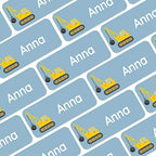 – Personalized Name Labels for Kids (120) – Waterproof & Durable Stickers for Clothing, School & Daycare Items - Heavy Duty Vehicles