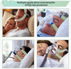 6 Packs Satin CPAP Strap Covers Soft, CPAP Mask Cushions, Breathable CPAP Strap Cushions, CPAP Hair Protector for Women and Man, Universal Silk CPAP Strap Covers for Reducing Red Marks (Light Green)