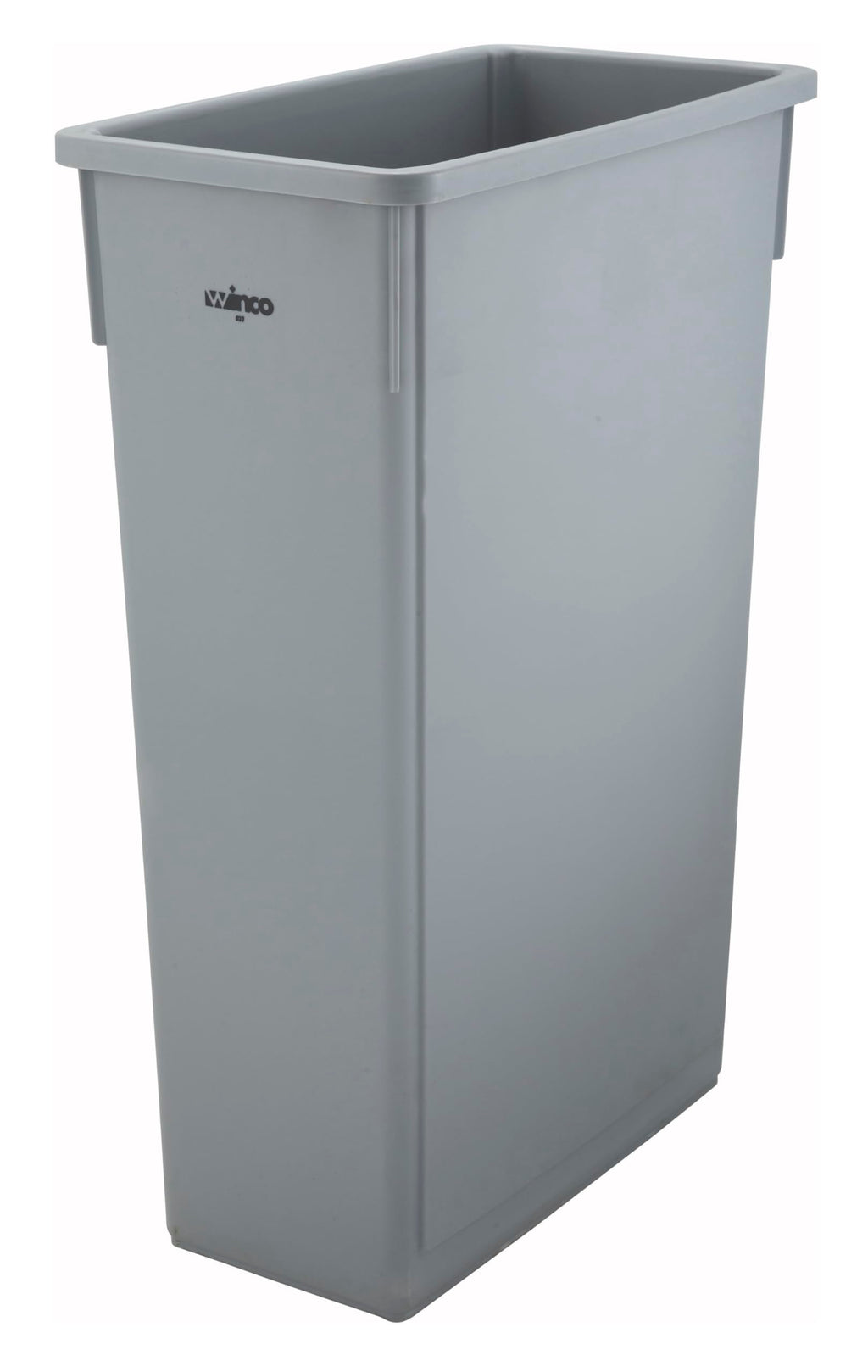 Winco PTC-23SG Slender Trash Can, 23-Gallon, Gray,Medium
