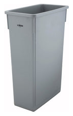 Winco PTC-23SG Slender Trash Can, 23-Gallon, Gray,Medium