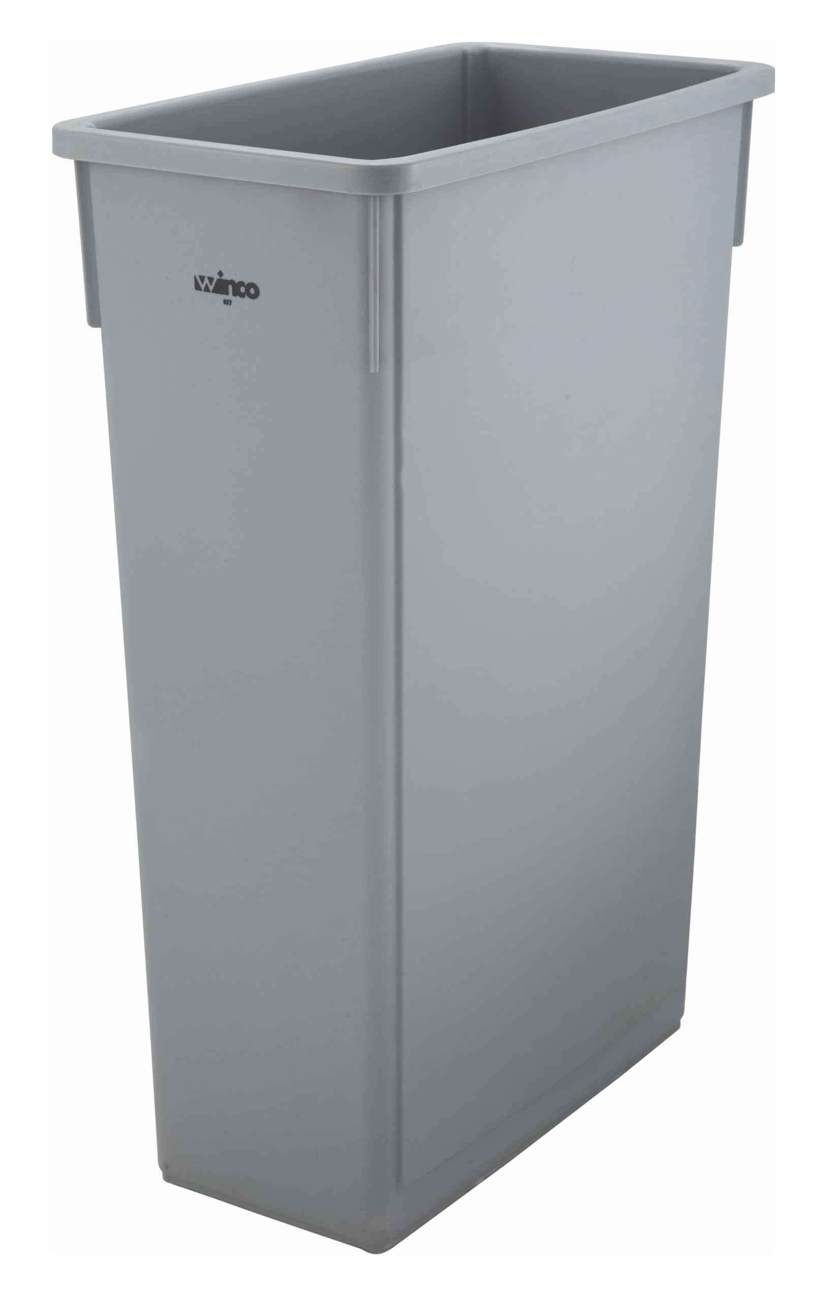 Winco PTC-23SG Slender Trash Can, 23-Gallon, Gray,Medium