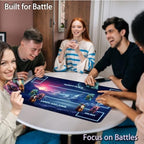 for MTG Game Playmat, for Magic TCG Rubber Play mat,Tabletop Card Playmats with Smooth Surface,Trading Card Inked Game Mat with White Zones,Battle Game,Snow Mountain Moon