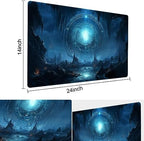 MTG Playmat - Non-Slip Backing Printing, Ideal for Card Game Enthusiasts TCG Playmat (Cave Quest-No Deck)