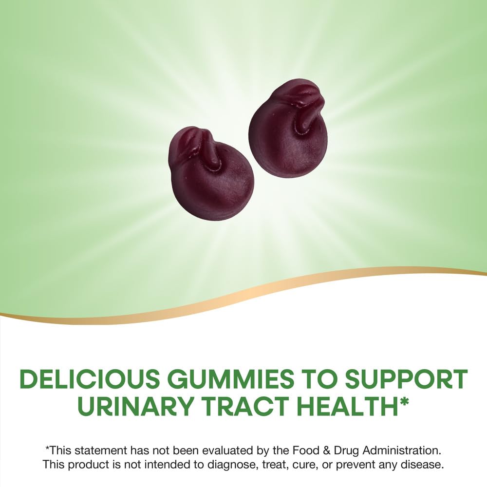 Nature's Way CranRx Gummy Urinary Health BioActive Cranberry + D-Manonse + Vitamin C, 60 Gummies
