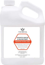 TriNova Granite Sealer & Protector – Best Stone Polish, Protectant & Care Product – Easy Maintenance for Clean Countertop Surface, Marble, Tile – No Streaks, Stains, Haze, or Spots - 128 fl oz (4PK)