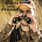 Nikon Aculon A211 8x42 Binoculars (8245) Black Bundle with Nikon Lens Pen, Carry Case, Neck Strap, and Lens Cloth - High Powered Binoculars for Adults - Bird Watching, Hunting, and Travel Zoom