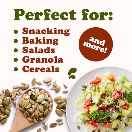 Food to Live Dry Roasted Sunflower and Pumpkin Seed Mix, 8 Ounces – Oven Roasted, No Oil added, Natural Snack, Rich in Protein, Perfect for Baking and Salads, Vegan, Kosher, Bulk