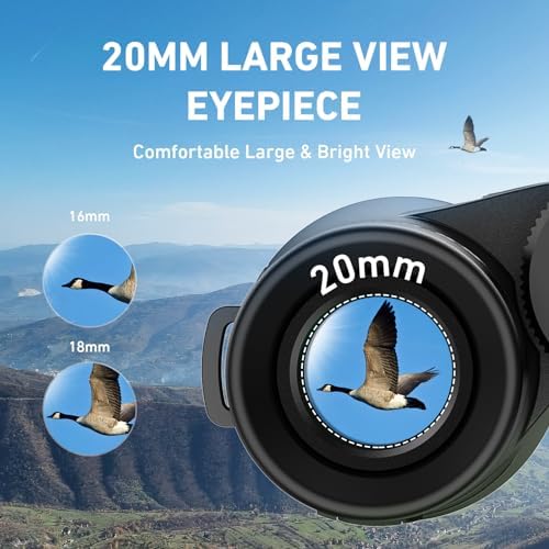 10x42 HD Binoculars for Adults High Powered with Phone Adapter, Tripod and Tripod Adapter, IPX7 Waterproof Binoculars with Clear Low Light Vision for Bird Watching Cruise Ship Travel