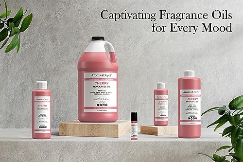 Aroma Depot Cherry Perfume/Body Oil (7 Sizes) Our Interpretation, Premium Quality Uncut Fragrance Oil (8 Ounce Plastic Bottle (240ml))