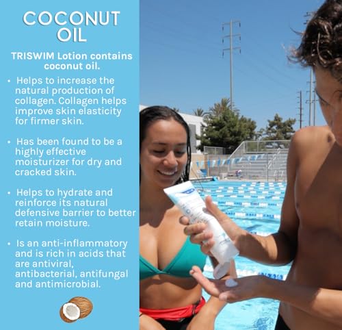 TRISWIM Swimmers Lotion Moisturizing Skin Repair with Aloe Vera & Vitamins