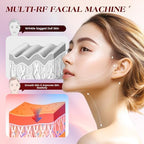 Microcurrent Facial Device, 3 Modes Red Light Therapy for Face and Neck, Skin Care Facial Massager Perfect Gifts for Women Men(Gold)