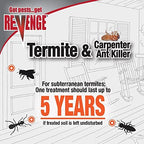 Bonide Revenge Termite & Carpenter Ant Killer Spray, 16 oz Concentrate, Long Lasting Pesticide for Indoors and Outdoors