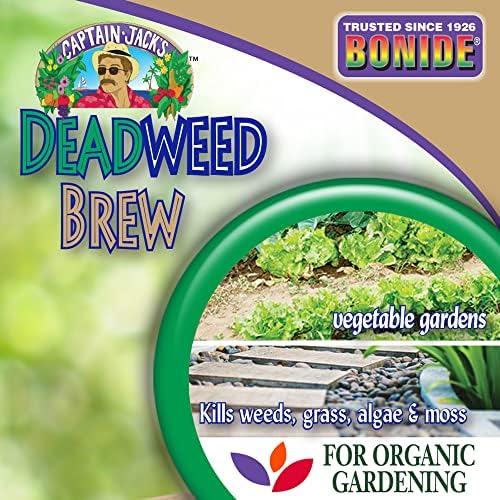 Bonide Captain Jack's Deadweed Brew, 32 oz Concentrate, Controls All Types of Weeds and Grasses, For Organic Gardening