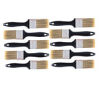 LAPXSNZD 10 Pieces 2 Inch Paint Brush,Flat Paint Brushes Professional Paint Tools with Treated Plastic Handle for DIY Paint,Furniture,Fences,Deck,and Wall Trim