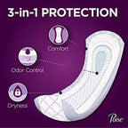Poise Incontinence Pads for Women, Ultimate Absorbency, Long, Original Design, 108 Count (4 Packs of 27)