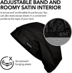 Hairbrella Satin Lined Adjustable Sleep Cap - Sleeping Caps for Women to Protect Hair, Satin Band Edge, Silk Bonnet