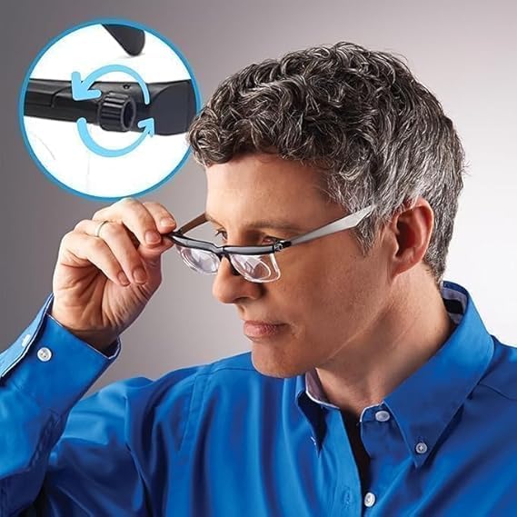 Adjustable Reading Glasses for Women and Men - Designed for Reading, Driving & Travel, Portable, Durable & Stylish