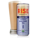 RISE Brewing Co. London Fog Earl Grey Tea, Oat Milk Nitro Latte, Vegan, USDA Organic, Non-GMO, Clean Energy, 7 fl. oz. Cans (12 Pack)