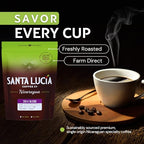 Specialty Volcanic Nicaraguan - 2014 Bold Dark Roast Coffee, Rich & Intense, Low Acid, 91 Point, SHG, Small Batch Roasted, Farm Direct, 100% Single-Origin | Santa Lucia | Whole Bean, 2 Pounds (2-16oz)