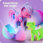 Dan&Darci Unicorn Hatching Surprise Eggs for Kids - 6 Pack - Grows 600% - Unicorn Toys for Girls Age 3-8 - Birthday Gift Ideas and Party Favors for 3+ Year Old Girl - Gifts for Ages 3 4 5 6 7 8 Years