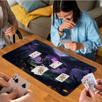 for MTG Game Playmat, for Magic TCG Rubber Play mat,Tabletop Card Playmats with Smooth Surface,Trading Card Inked Game Mat,Battle Game,Black Forest Dragon