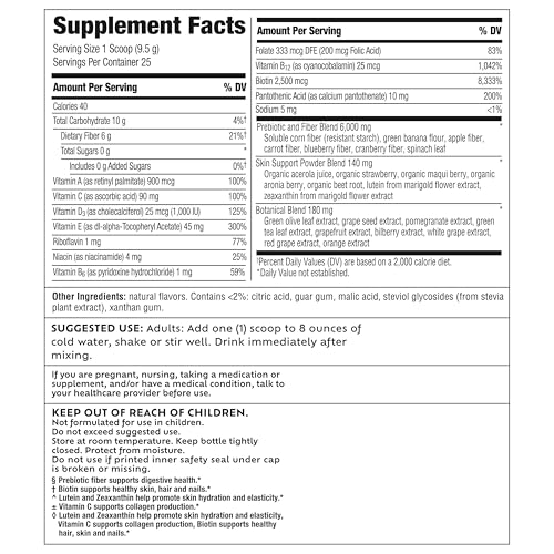 Benefiber Prebiotic Fiber + Superfruits Dietary Supplement, Strawberry Dragon Fruit Flavor, 8.8 oz (250g)