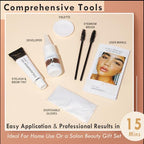 Lash Color Kit, Lasting for 4 Weeks Professional Eyelash & Eyebrow Color Kit, Instant Eyelash Color with Natural Ingredients, Safe & Easy to Use 7ml (Black)