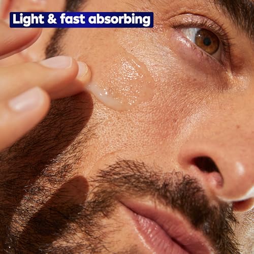 NIVEA MEN Age Defense Advanced Serum with Thiamidol (TM) and Hyaluronic Acid, Fast-Absorbing Face Serum Helps Reduce Look of Dark Spots, Fine Lines and Wrinkles, 1 Fl Oz Bottle