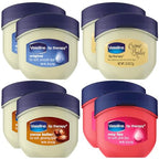 Vaseline Lip Therapy Variety 8-Pack – Original, Crème Brûlée, Rosy Lips, Cocoa Butter Mini Lip Balms for Soft, Glowing, and Deliciously Kissable Lips, 0.25 Oz Ea