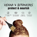 Light Mountain Henna Hair Color & Conditioner - Warm Chestnut Hair Dye for Men/Women, Organic Henna Leaf Powder and Botanicals, Chemical-Free, Semi-Permanent Hair Color, 4 Oz