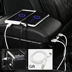 OQHAIR Armrest Box Armrest Box Retrofit Parts Center Console Special Storage Space Car Elbow Rest with USB Cup Holder For Suzuki Every
