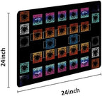 Stitched for Yugioh Playmat, 2-Player,Free Counters*2 & Storage Bag Master Rule Duel Field Zones, Large Card Game Mat, Original Art Designs & Accessories (Basic)