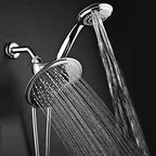 Dream Spa 3-way 8-Setting Rainfall Shower Head and Handheld Shower Combo (Chrome). Use Luxury 7-inch Rain Showerhead or 7-Function Hand Shower for Ultimate Spa Experience!
