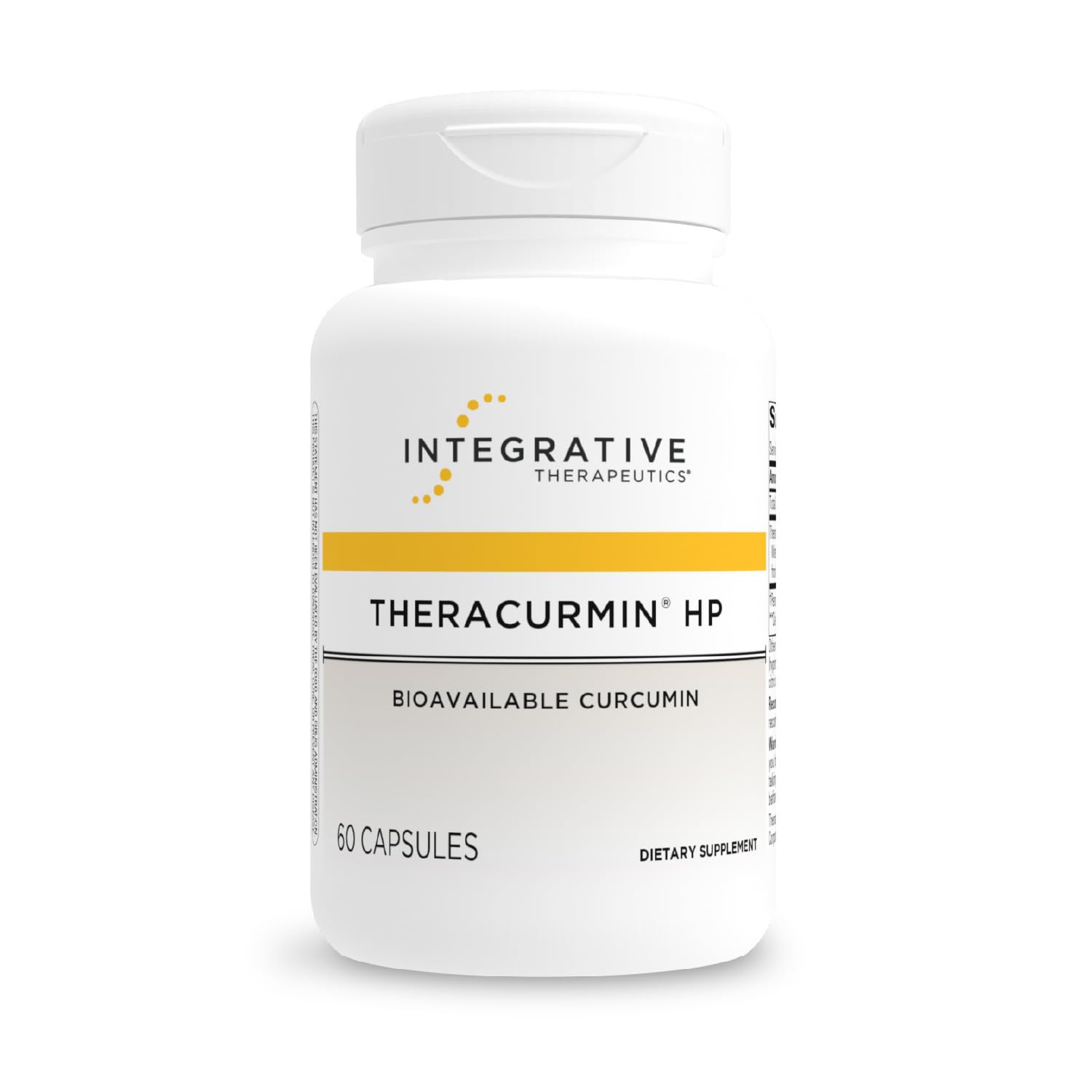 Integrative Therapeutics Theracurmin HP - Heart & Joint Health Support* - Muscle Recovery Support* - 27x More Bioavailable Than Standard Curcumin Extract - 60 Capsules (30 Servings)