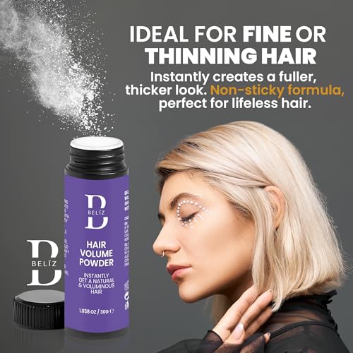 Styling Hair Powder - Volumizing & Texturizing - Styling Dust for Men & Women -Texture Powder - No Grease - Natural Matte Finish - Perfect for Fine - Thinning Hair - Vegan 1,06Oz/30gr