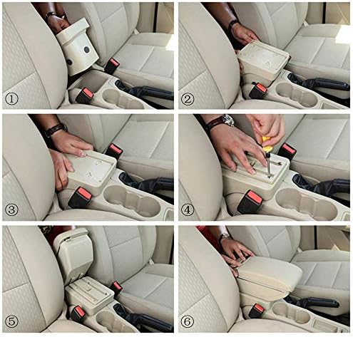 OQHAIR Armrest Box Armrest Box Leather Arm Rest Center Console Storage USB Car Accessory For VW For Vento For Polo V 2009-2020