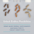 PureCaps USA - Empty Gelatin Capsules Size 1| 2,000 Joined Pills| Clear| Non-GMO Certified | SLS, Gluten, Preservative Free