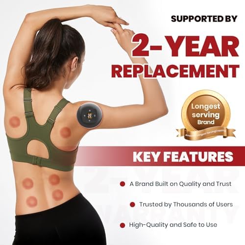 5-in-1 Smart Dynamic Cupping Therapy Set with 20 Level Temperature and Suction, Cupping Kit for Massage Therapy, Electric Cupping Device with Red Light for Back Muscle Soreness (Red)