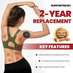 5-in-1 Smart Dynamic Cupping Therapy Set with 20 Level Temperature and Suction, Cupping Kit for Massage Therapy, Electric Cupping Device with Red Light for Back Muscle Soreness (Red)