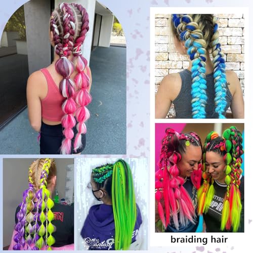 Dark Purple Tinsel Braiding Hair Pre Stretcehd 26 Inch Professional Synthetic Braiding Hair For Crochet Braids Box Braids Boho Braids Croceht Hair Extensions