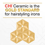 G2 Ceramic Titanium Infused Hairstyling Flat Iron - Model # GF1595 - Black by CHI for Unisex - 1 Inch Flat Iron