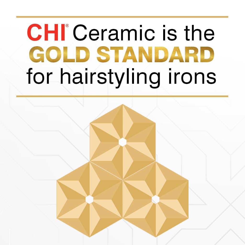 G2 Ceramic Titanium Infused Hairstyling Flat Iron - Model # GF1595 - Black by CHI for Unisex - 1 Inch Flat Iron